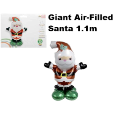 Giant Air-Filled Santa Christmas Balloon - 1.1 metre